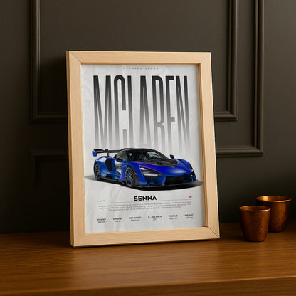 Cadre photo McLaren Senna