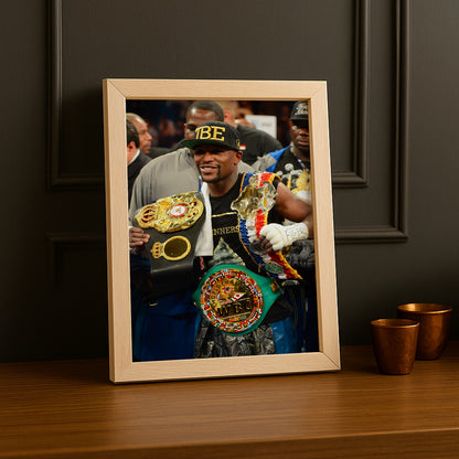 Cadre Photo Boxe - Floyd Mayweather Champion