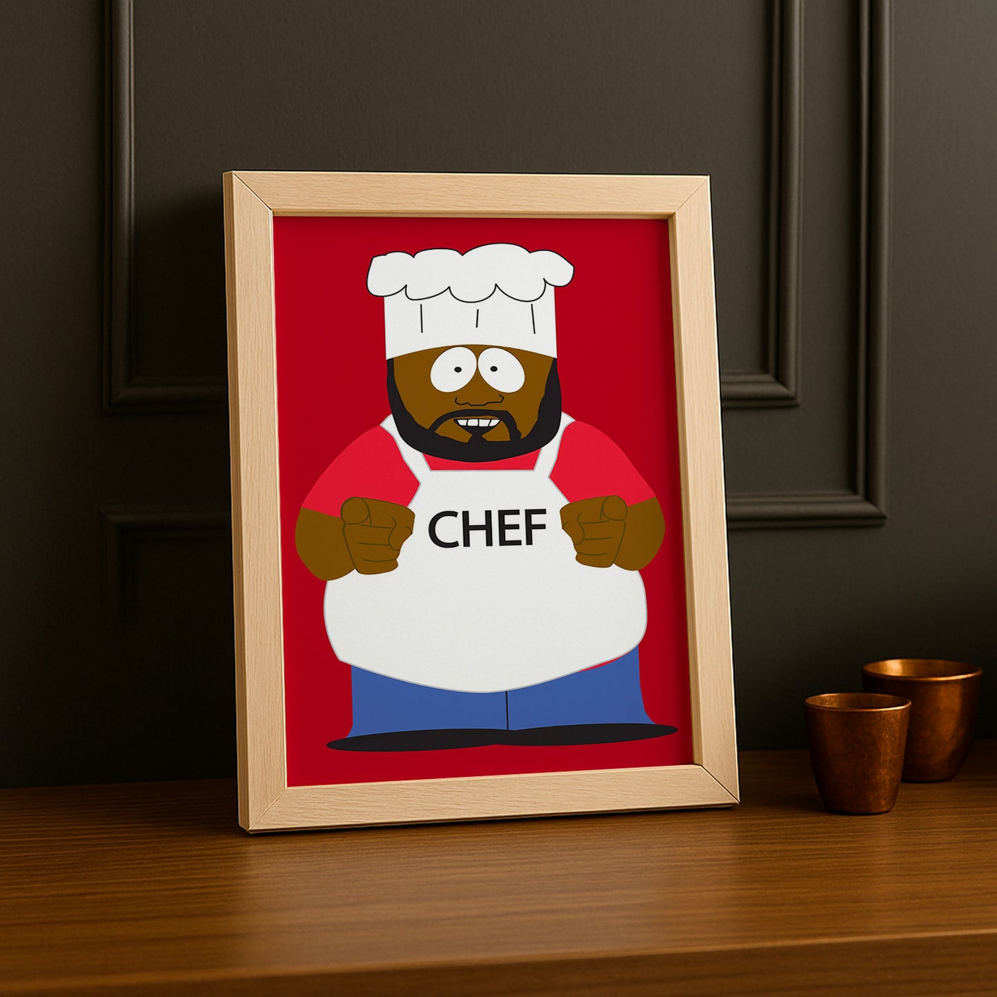Cadre Photo South Park - Chef