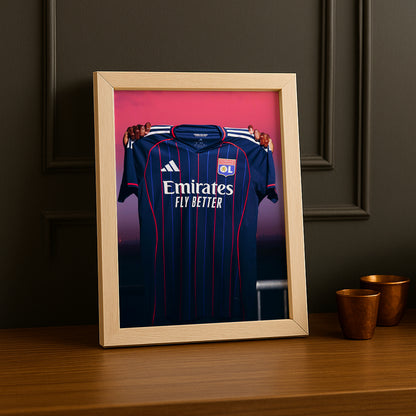 Cadre photo - Maillot Olympique Lyonnais 2026