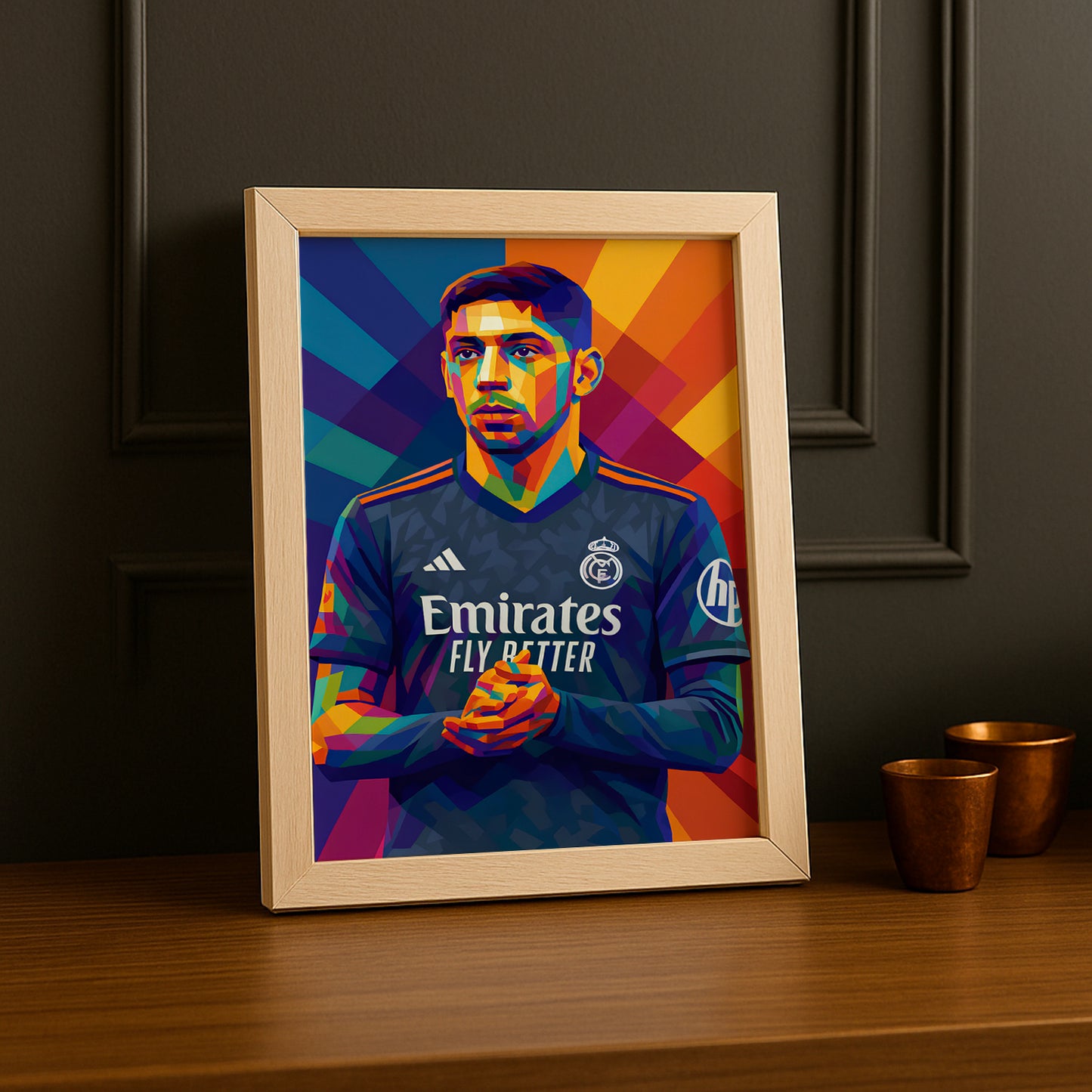 Cadre Photo Valverde Real Madrid – Poster Encadré HD Papier Premium