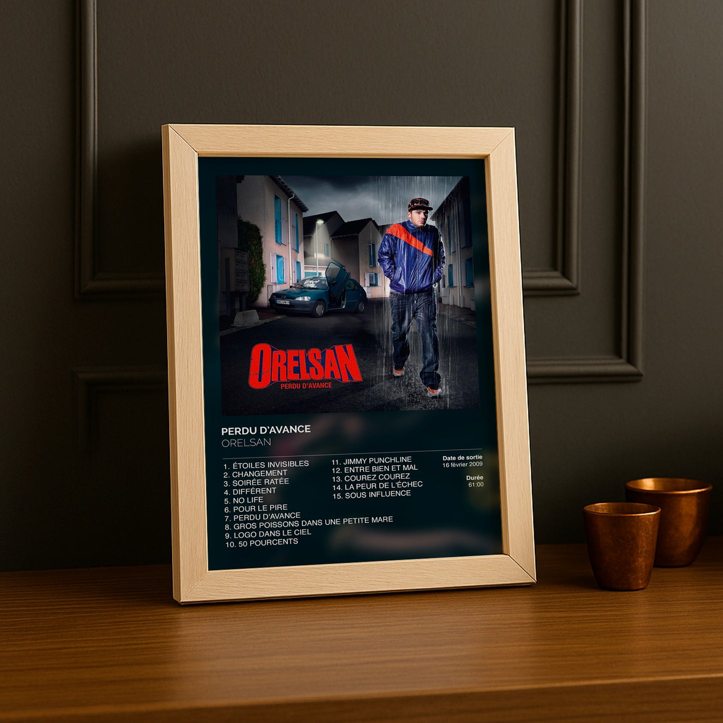 Cadre photo Album Perdu d'avance d'Orelsan