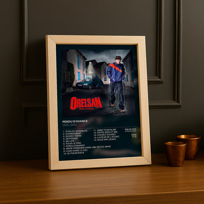 Cadre photo Album Perdu d'avance d'Orelsan