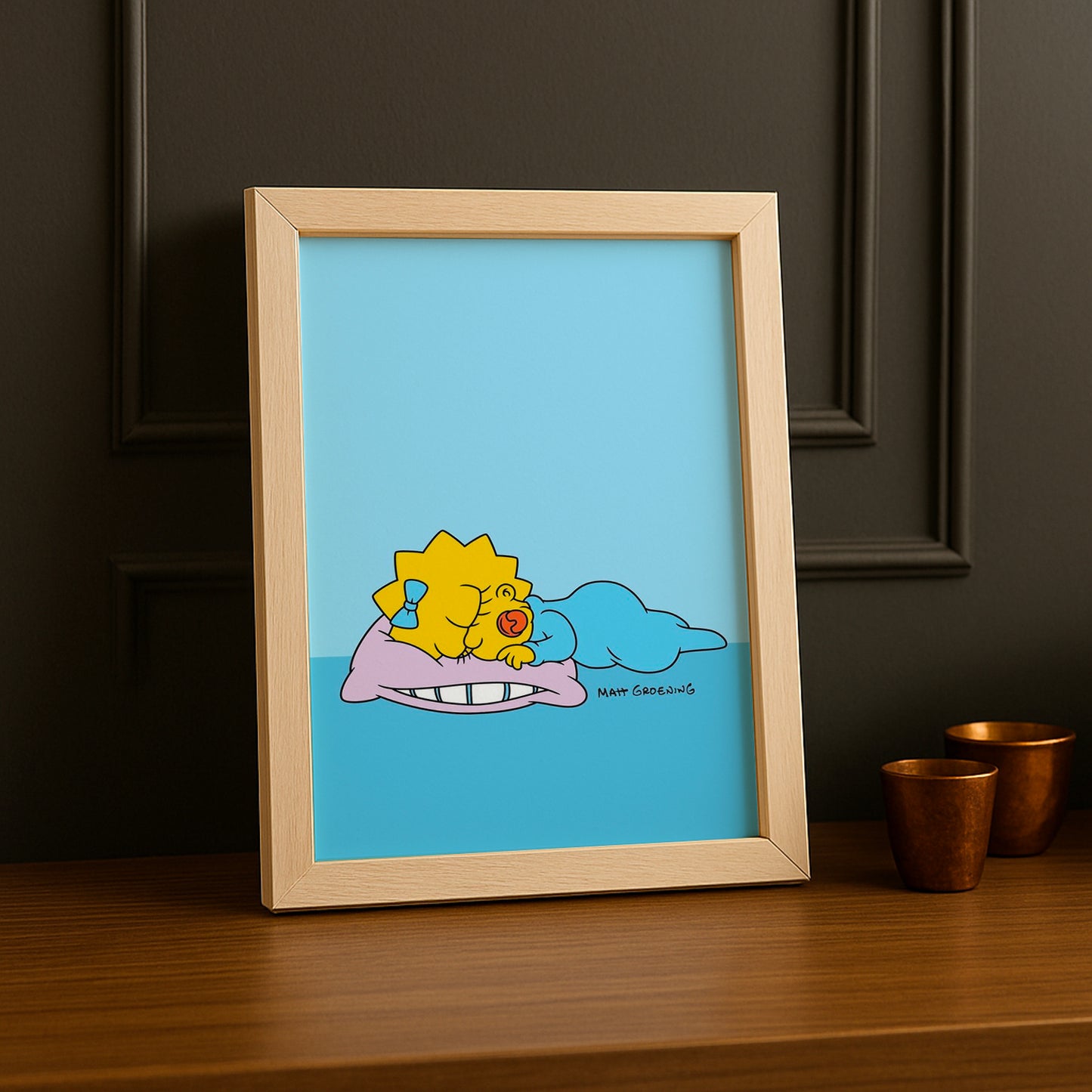 Cadre Photo Les Simpsons - Maggie Simpson Sleeping