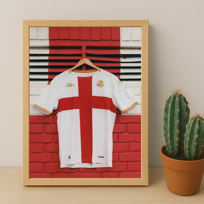 Poster Maillot Football - Genoa Kit 25-26