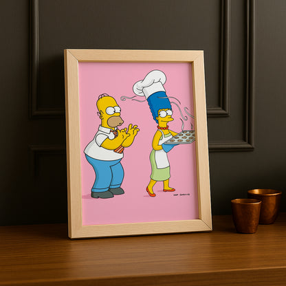 Cadre Photo Les Simpsons - Marge Simpson Cooking