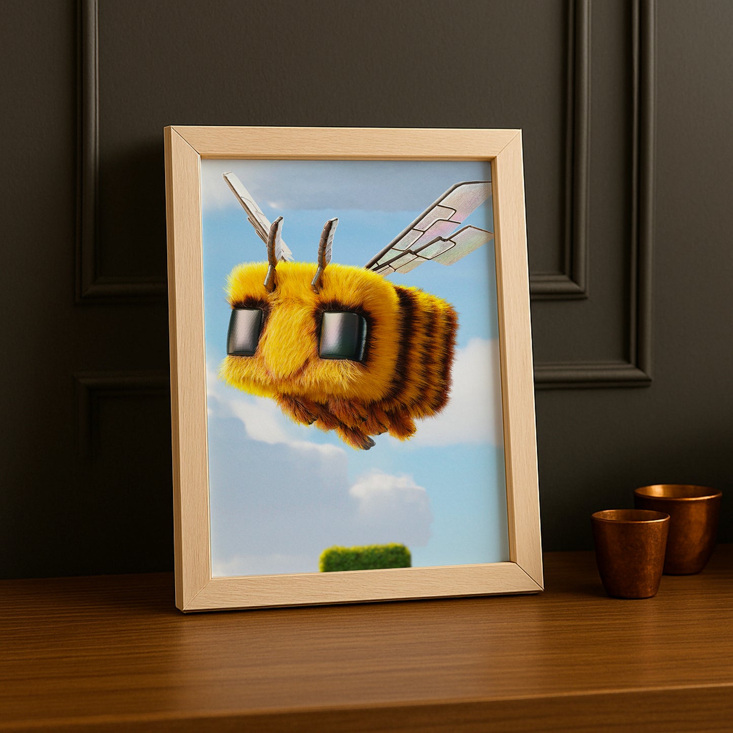 Cadre photo Minecraft - Abeille