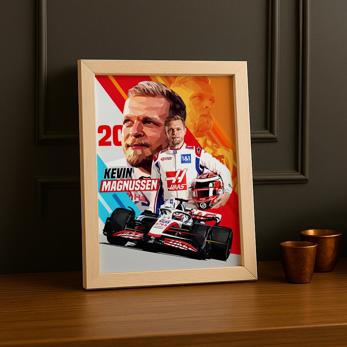Cadre photo Kevin Magnussen Formule 1