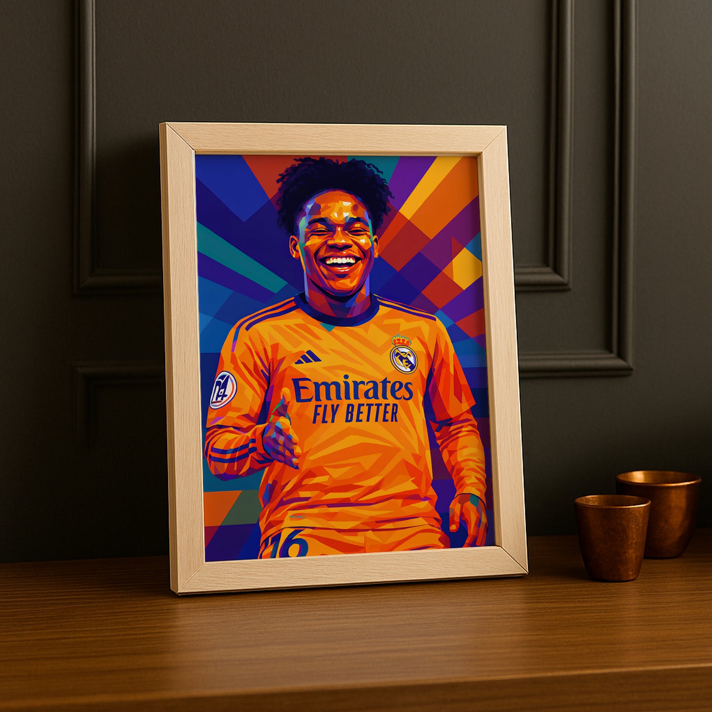 Cadre Photo Endrick Real Madrid – Affiche HD Encadrée Papier Premium