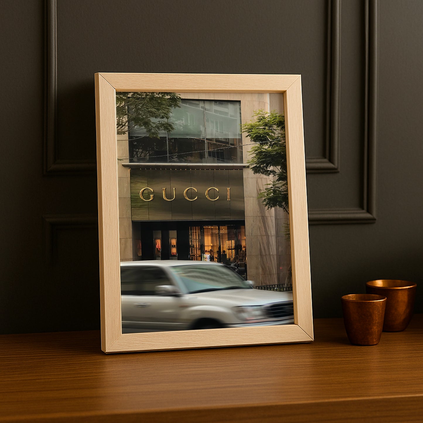 Cadre Photo Gucci - Devanture de magasin