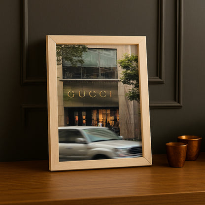 Cadre Photo Gucci - Devanture de magasin
