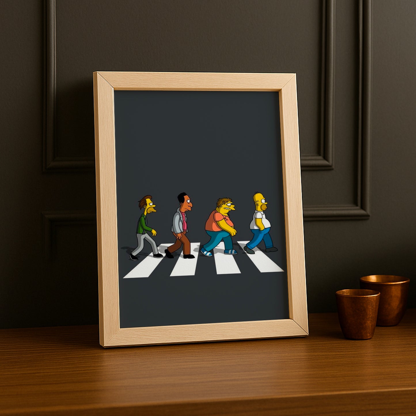 Cadre Photo Les Simpsons - Passage Piéton