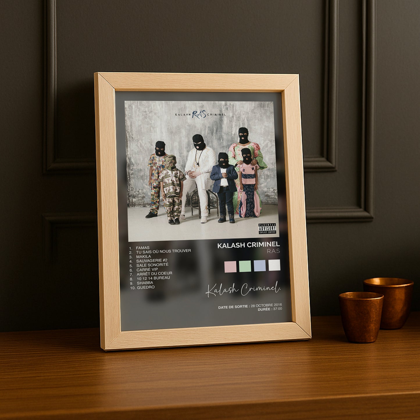 Cadre Photo Kalash Criminel - R.A.S