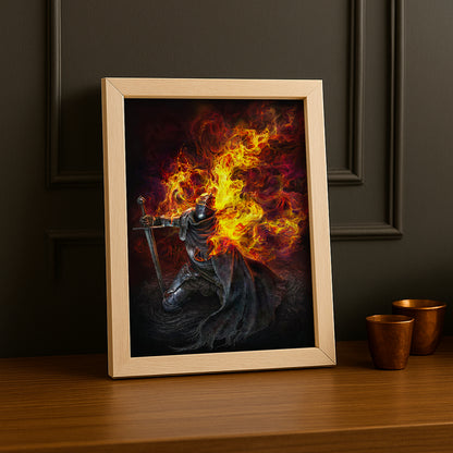Cadre Photo Elden Ring - Knight in Flames