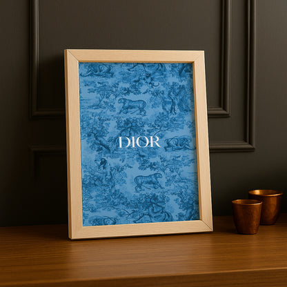 Cadre photo Dior Bleu Dessin