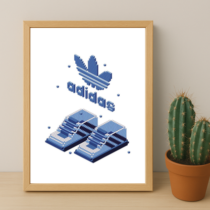 Cadre photo Adidas - Pixel Sneakers