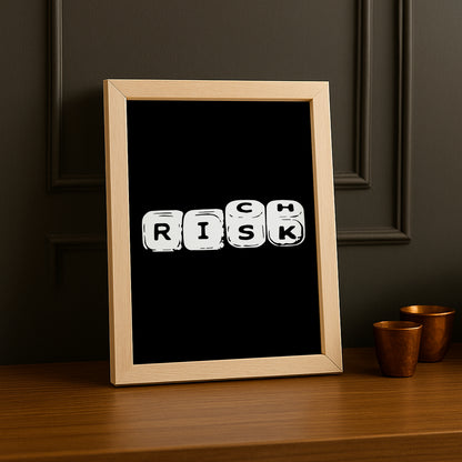Cadre photo Motivation - Risk, Rich