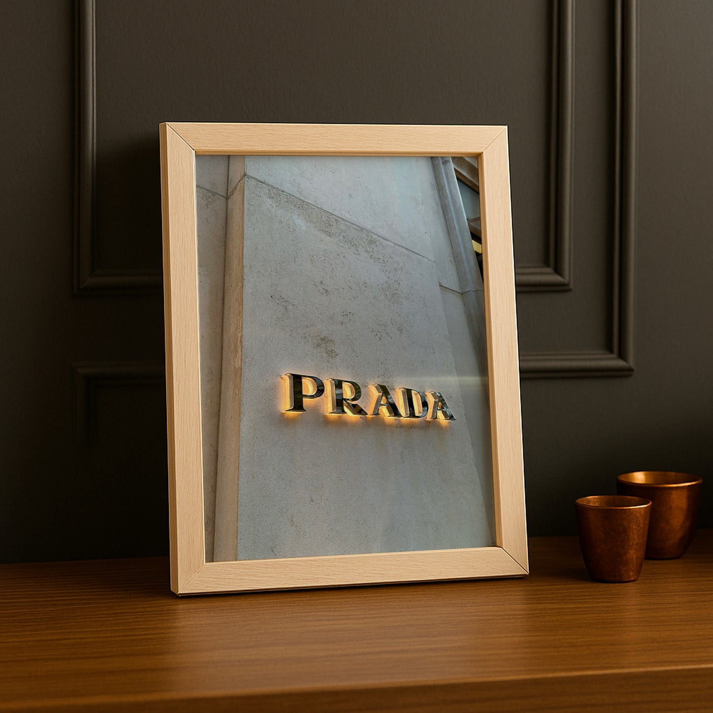 Cadre Photo Prada - Gold