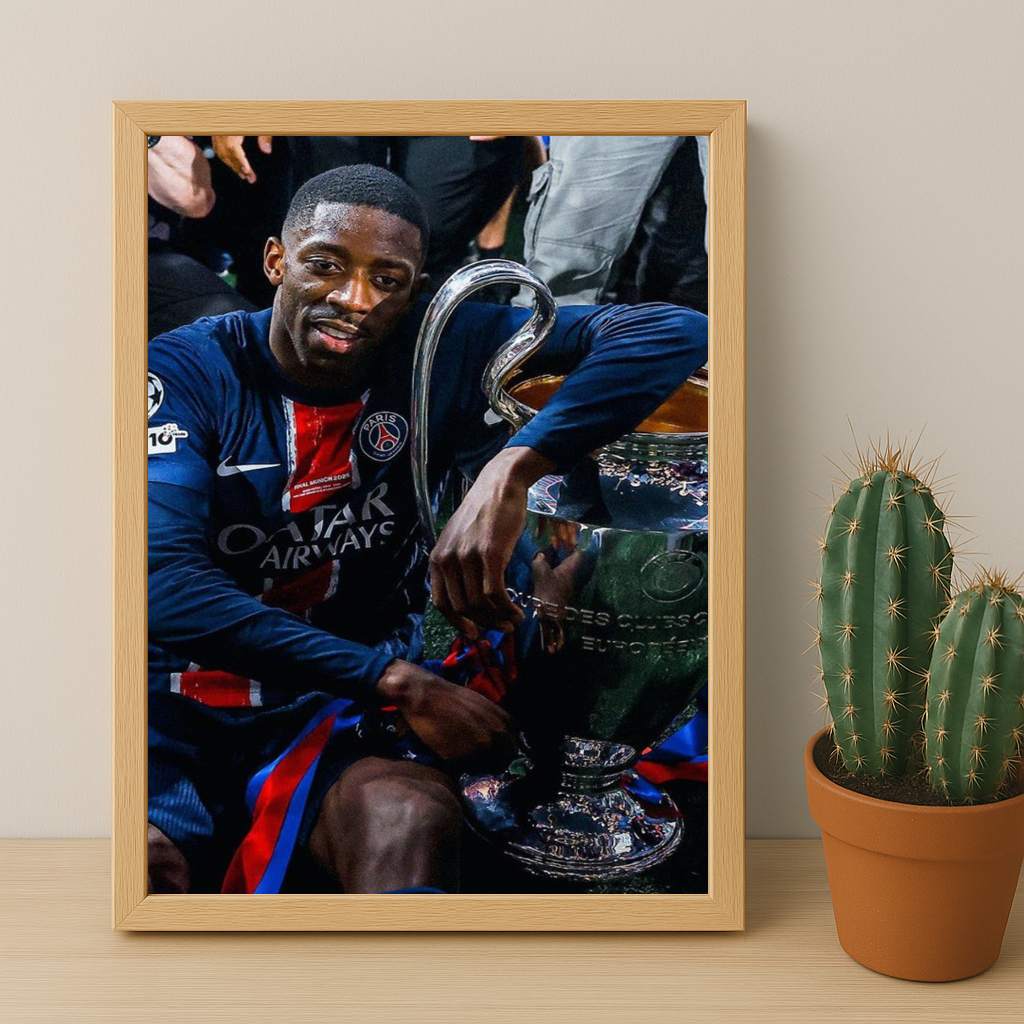 Cadre photo Paris Saint-Germain LDC Dembélé