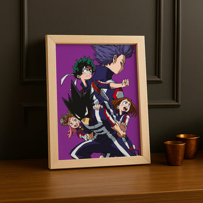Cadre Photo My Hero Academia - Purple