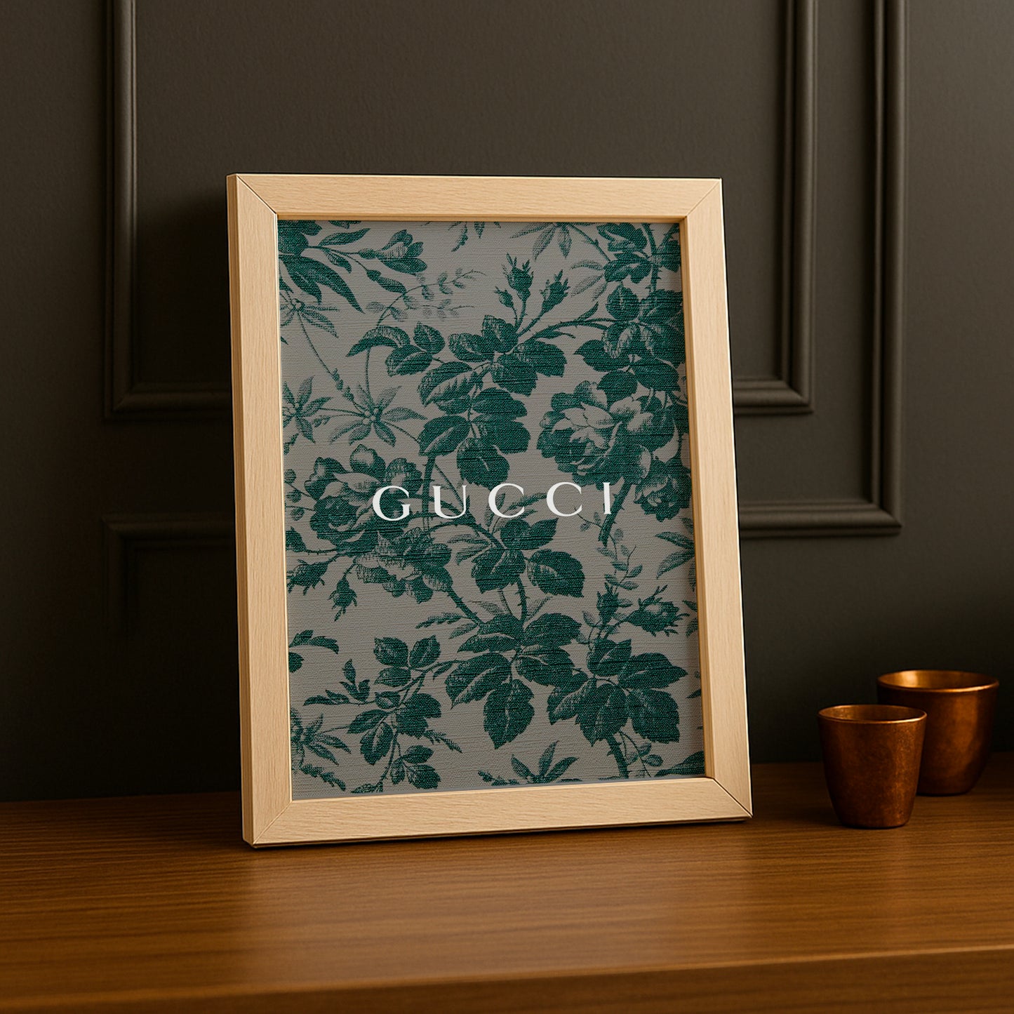 Cadre Photo Gucci - Tapisserie vert