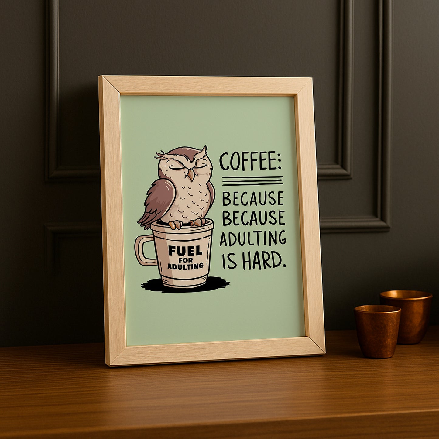 Cadre photo Café - Fuel