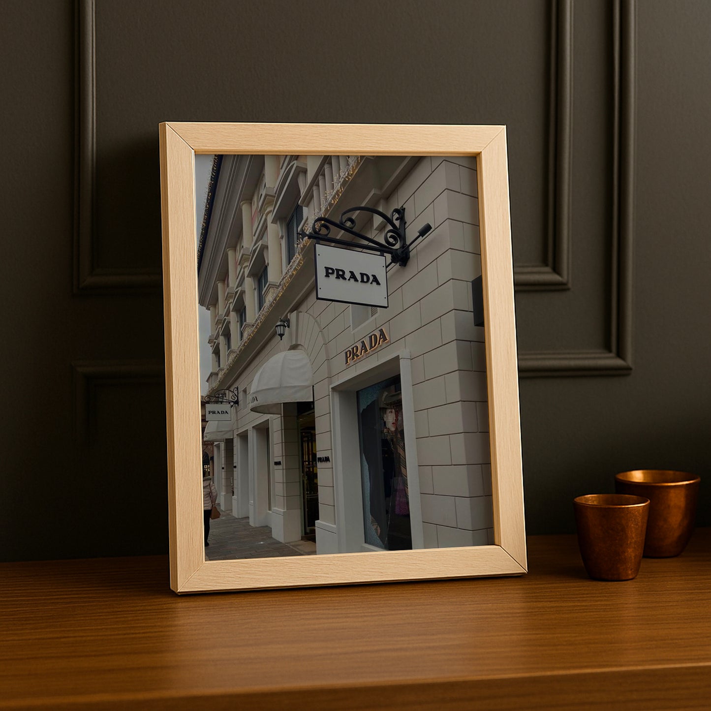 Cadre Photo Prada - Devanture de magasin