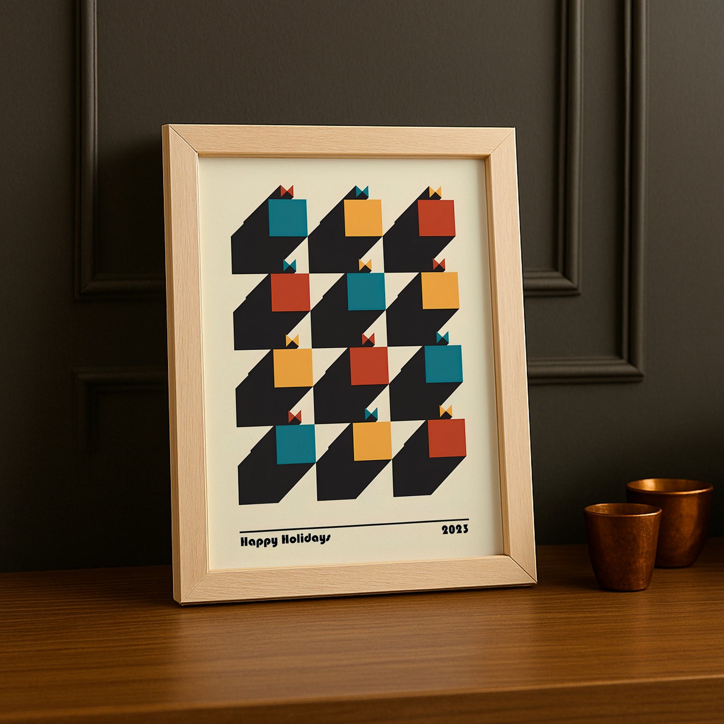 Cadre photo Bauhaus Happy Holidays 2023