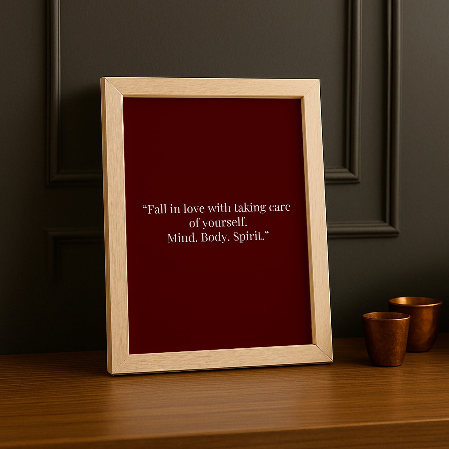 Cadre photo Citation - Fall In Love