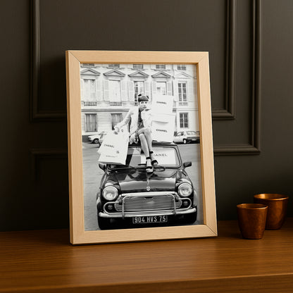 Cadre photo Chanel voiture