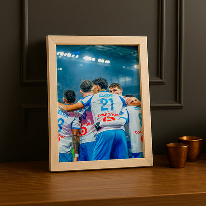 Poster encadrée Olympique de Marseille - Aguerd célébration