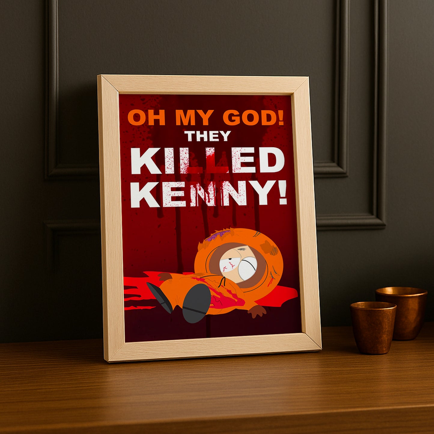 Cadre Photo South Park - Kenny OMG