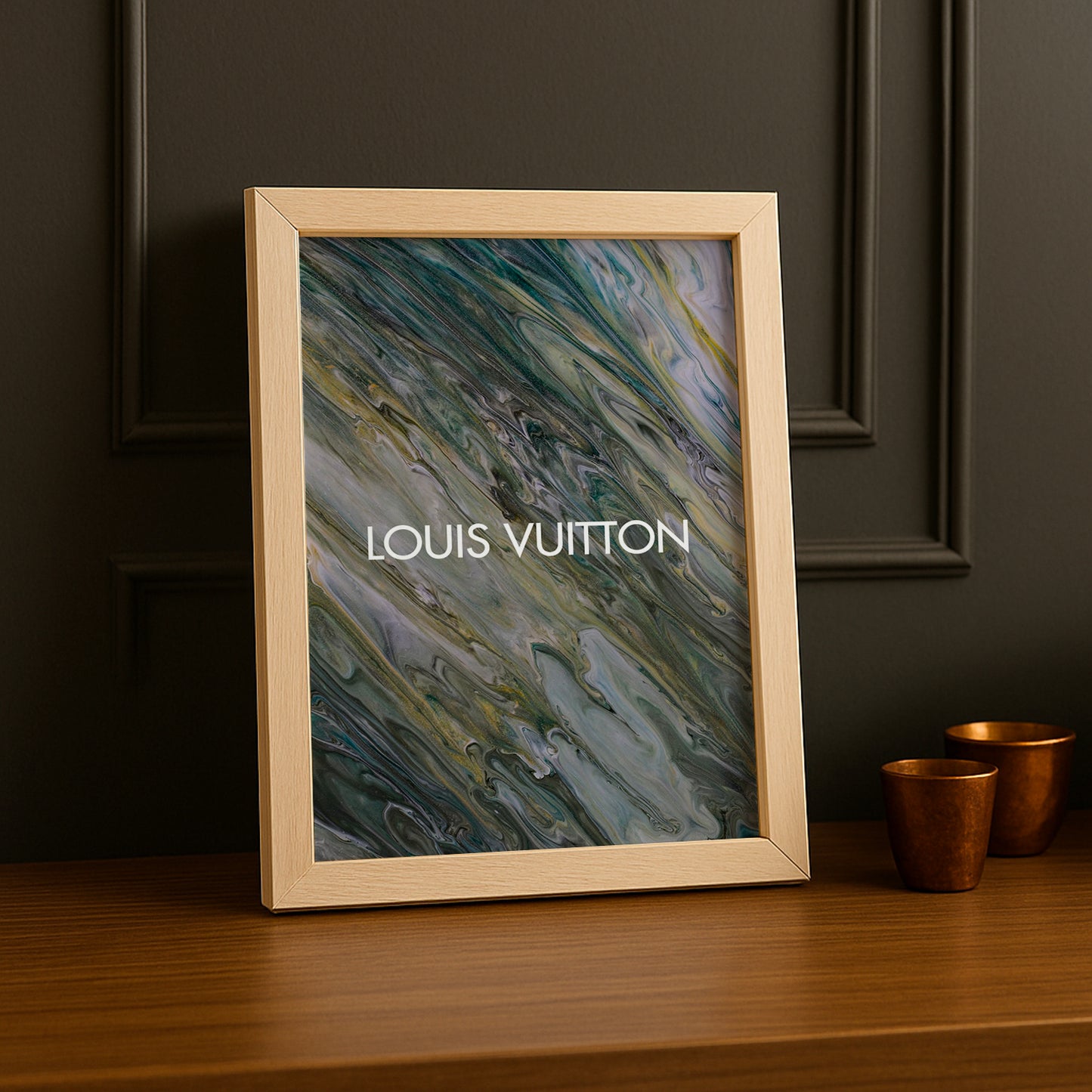 Cadre photo Louis Vuitton - Aesthetic Green