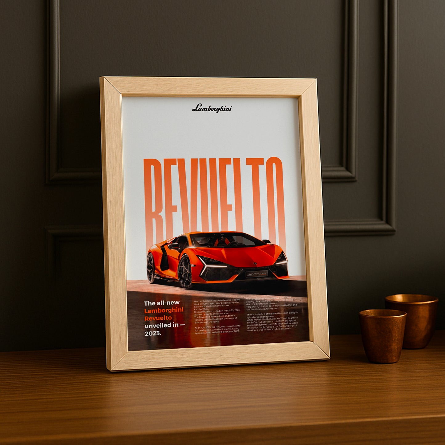 Poster Voitures - Lamborghini Revuelto