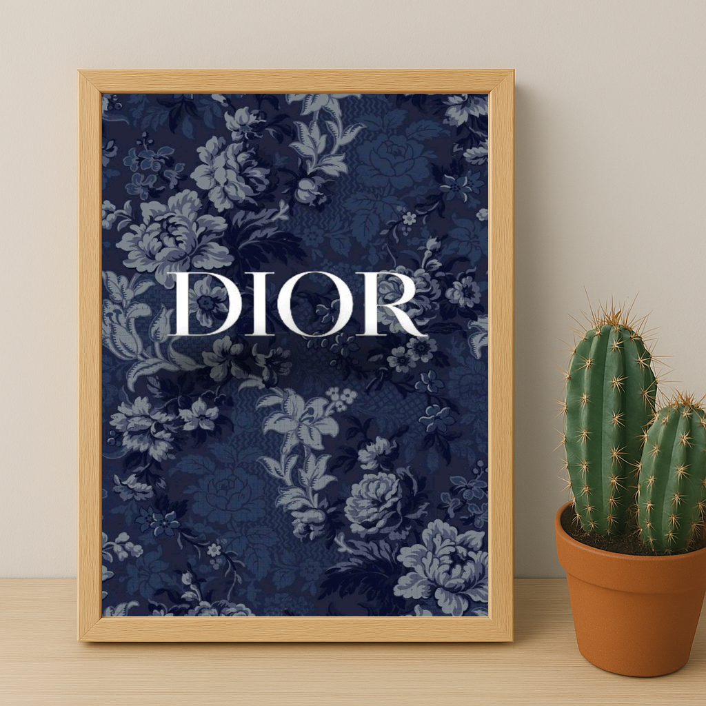 Cadre photo Dior Blue Flowers
