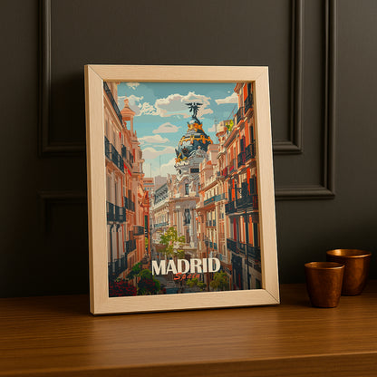 Cadre photo Madrid Spain