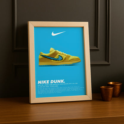 Nike SB Dunk Low Grateful Dead Bears Opti Gelber Fotorahmen 