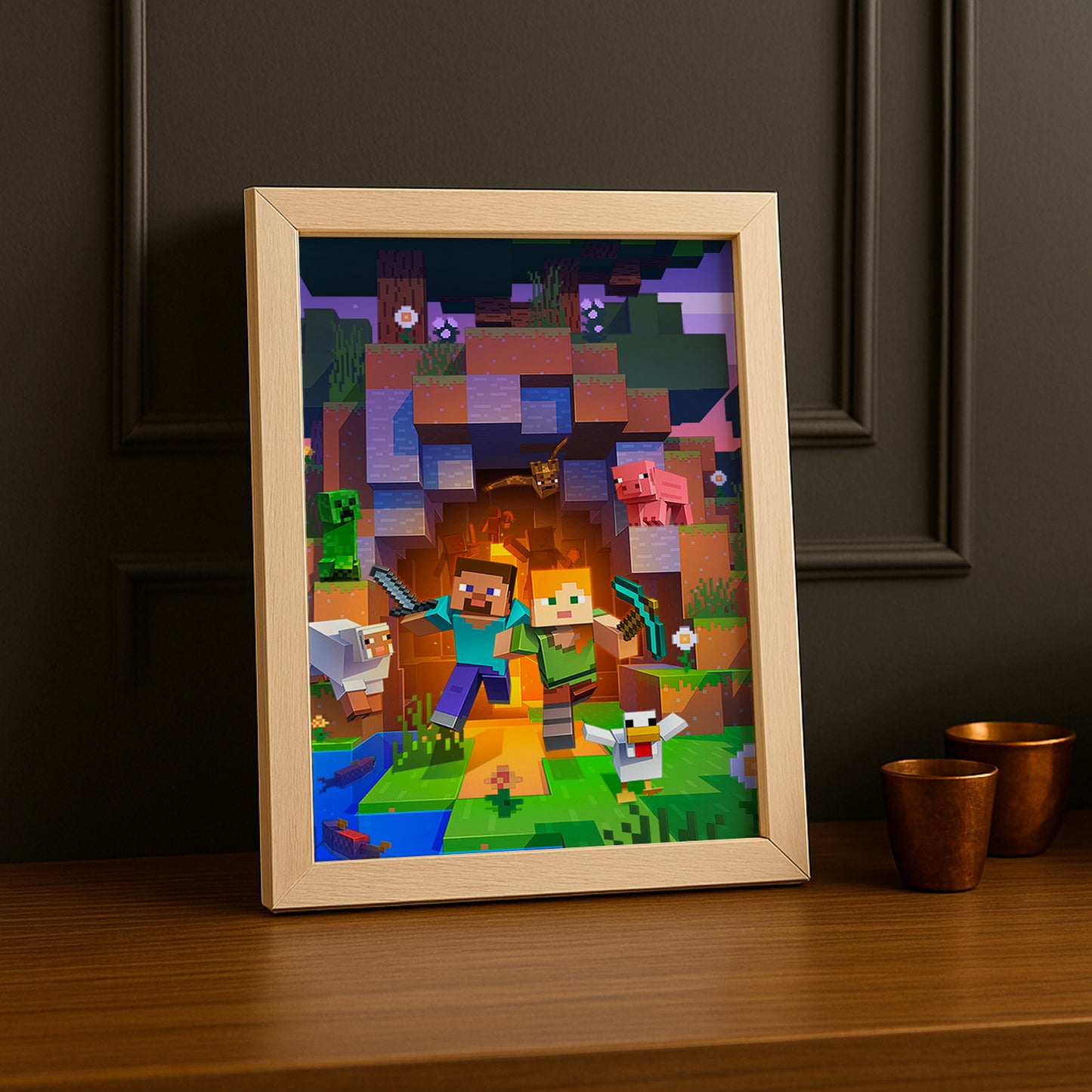Cadre photo Minecraft