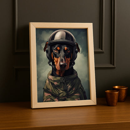 Cadre Photo Chien - Soldat