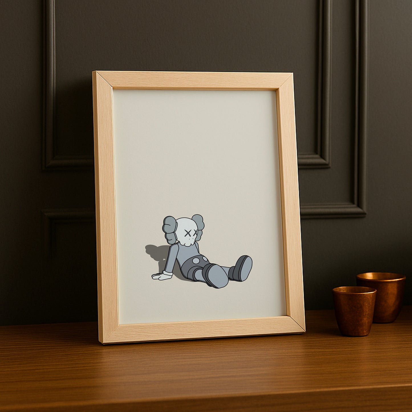 Poster Kaws assis