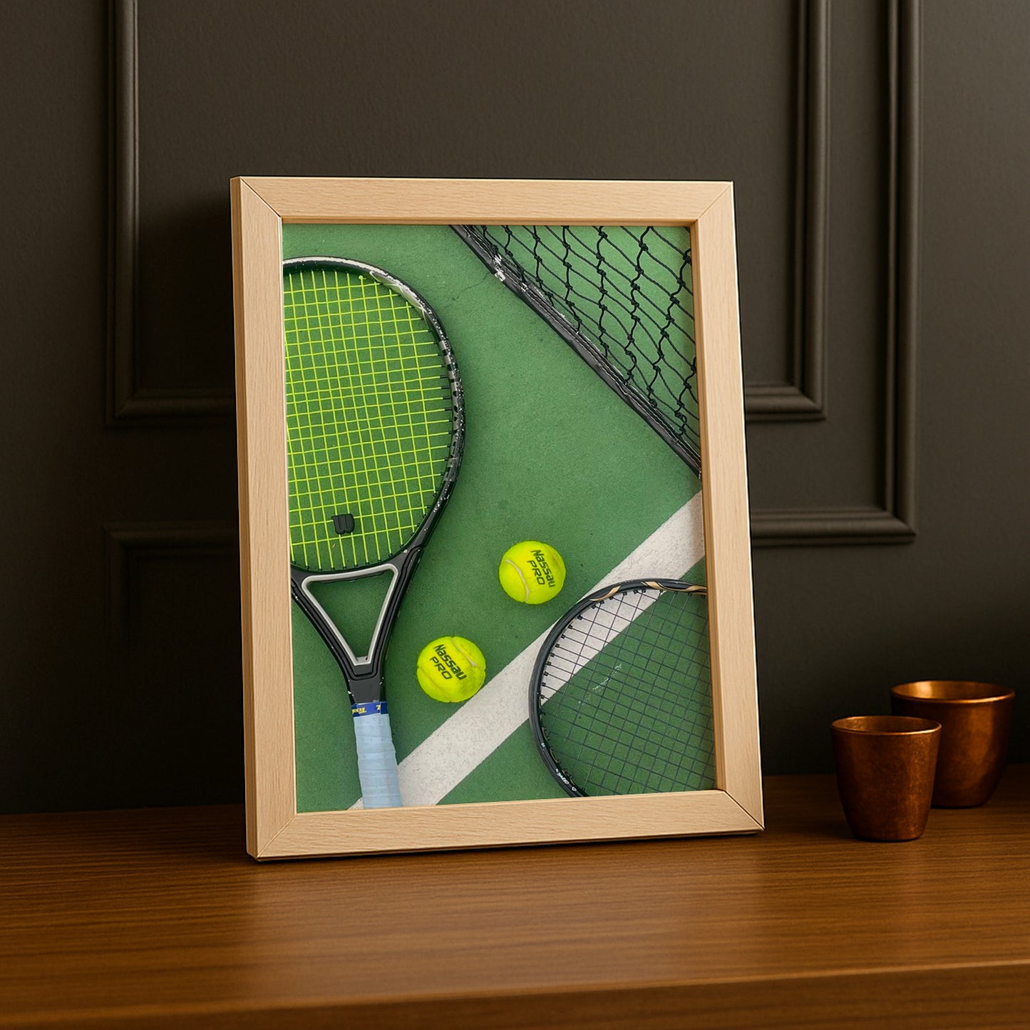 Cadre photo Tennis - Green Court