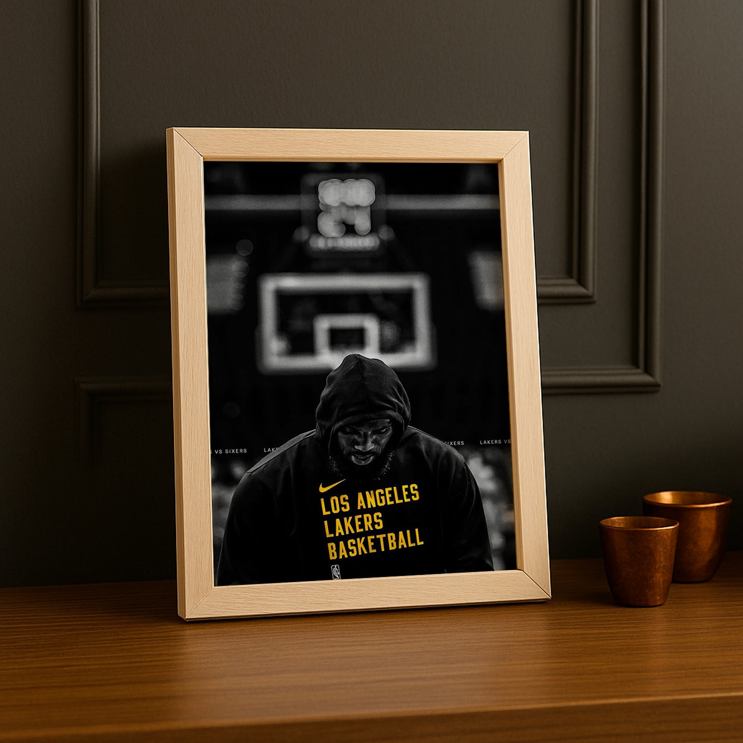 Cadre photo NBA - Lebron James Los Angeles Lakers