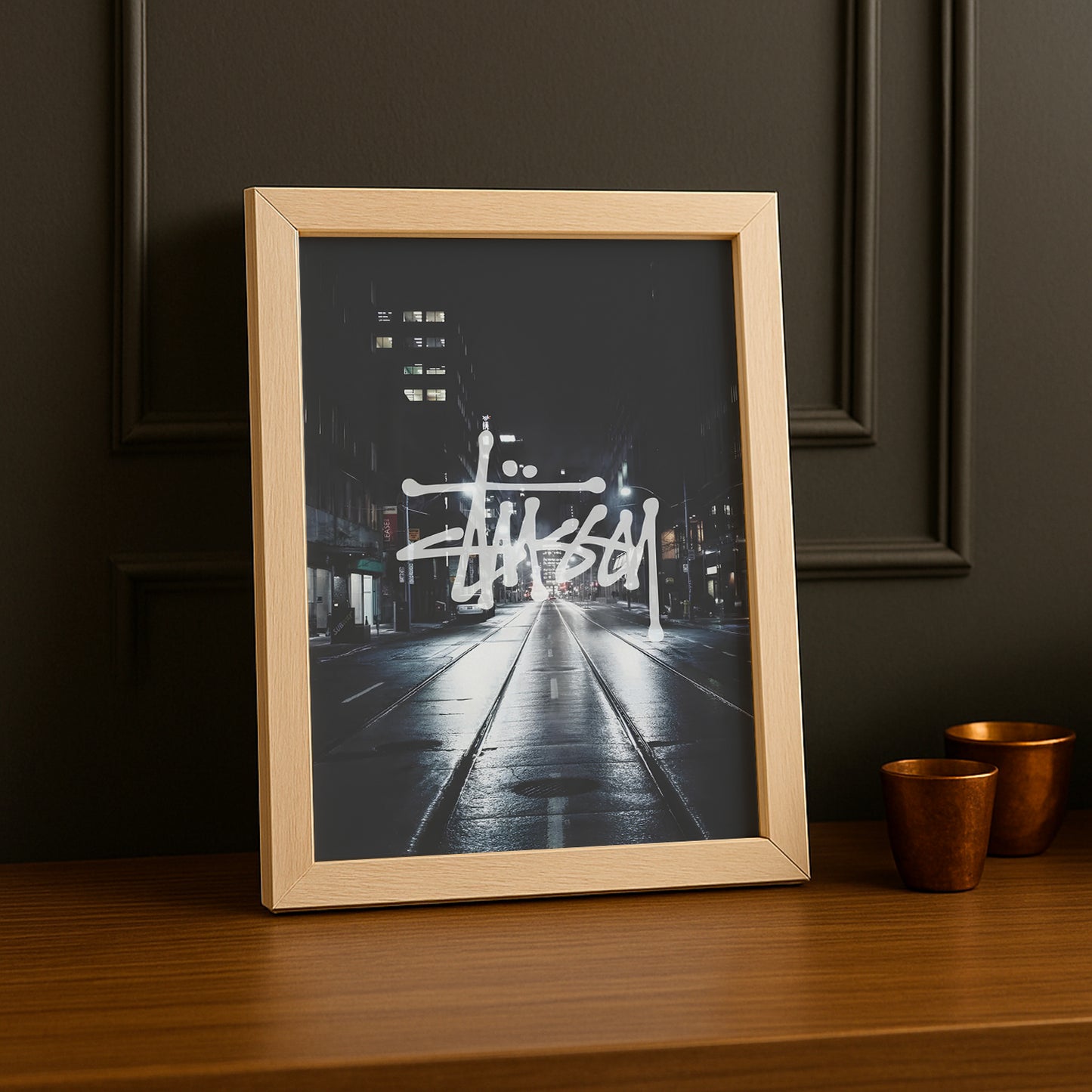 Cadre photo Stüssy logo town