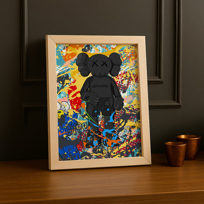 Cadre photo Kaws - Graffiti
