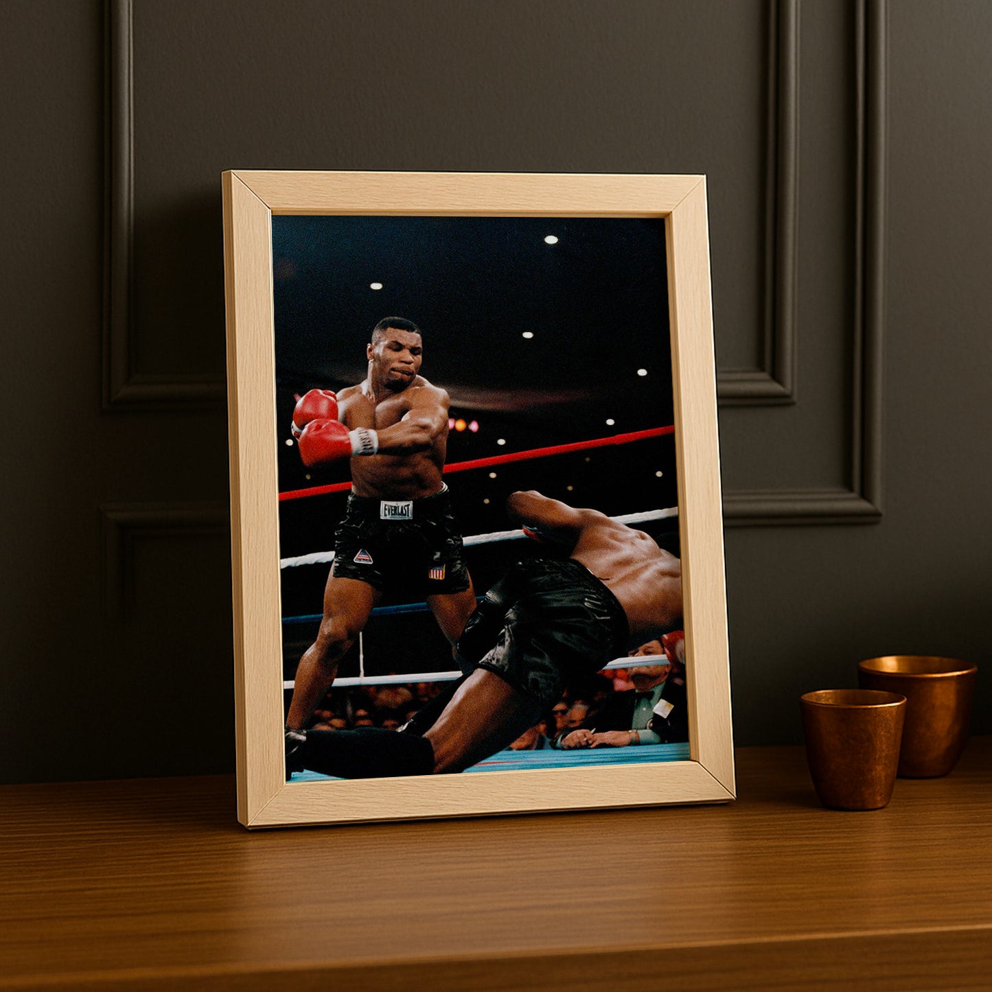 Cadre Photo Boxe - Mike Tyson KO