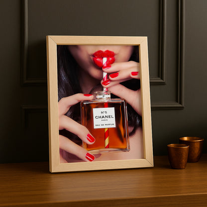 Poster Photo Chanel - Drinking fragrance