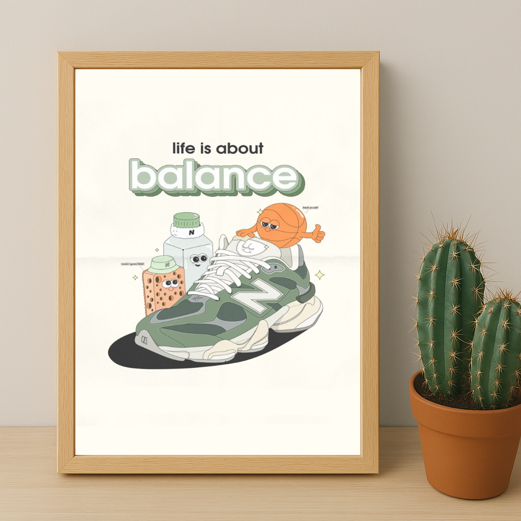 Cadre photo New Balance - life is about balance