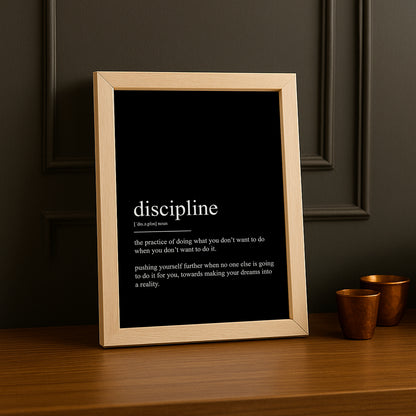 Cadre Photo Motivation - Discipline définition