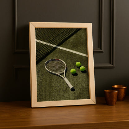 Poster Photo Tennis - Terrain sur herbe