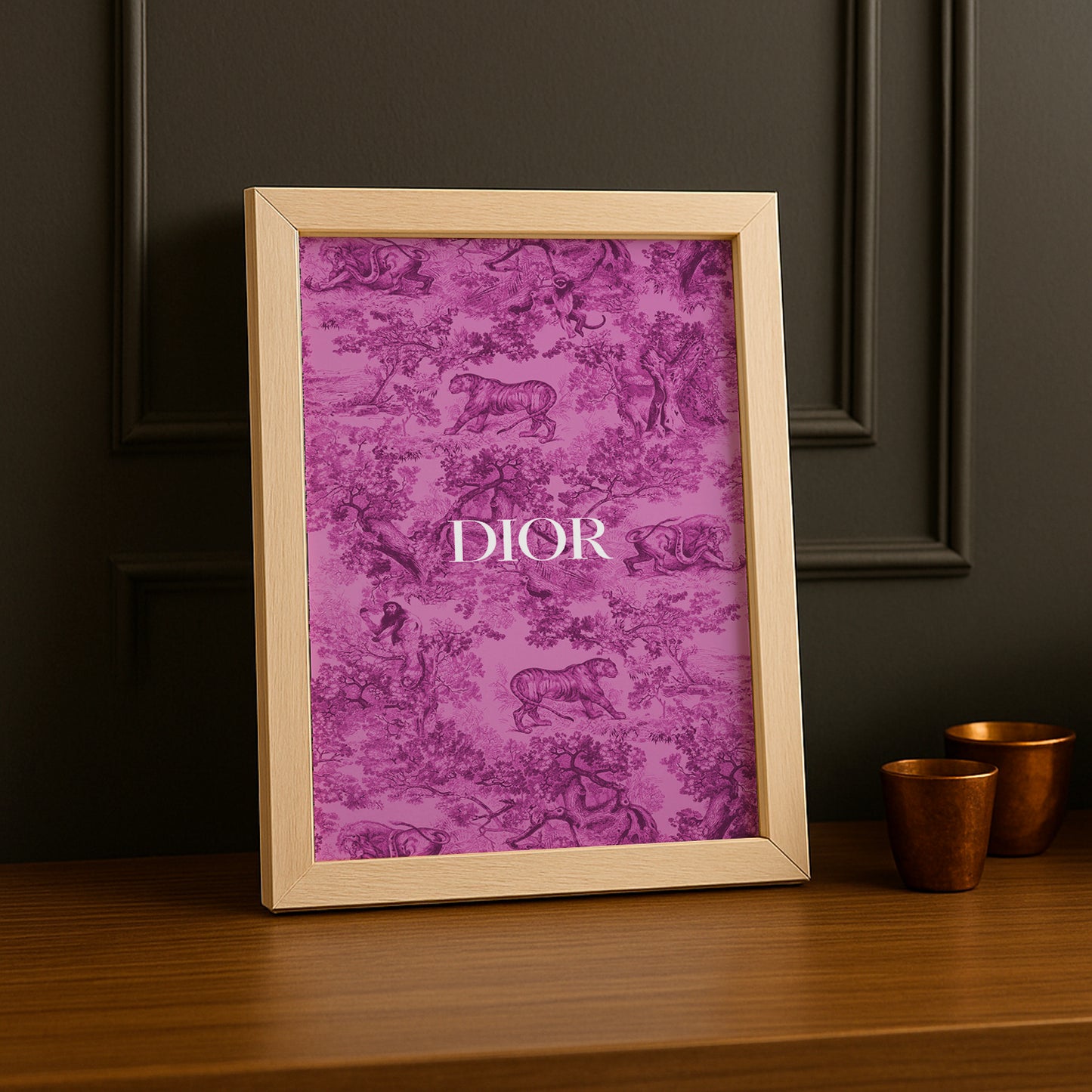 Cadre photo Dior Pink Dessin